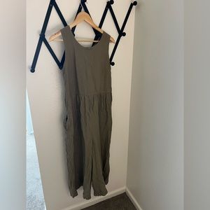 Conscious clothing linen jumpsuit